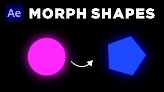 How to Morph Shapes in After Effects 👌 Super Easy Way [upl. by Ahsiniuq531]