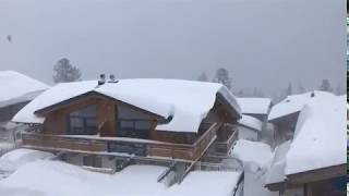 Schneechaos im Hüttendorf in Silberleiten  Zillertal Arena [upl. by Furmark]