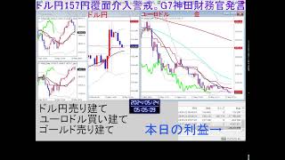 毎日FX24時間「生LIVE」配信中 2024年5月23日木2200時点 本日の利益 約2425万円 ドイツPMI好調でユーロ買い。ドル円157円覆面介入警戒。 [upl. by Siver]