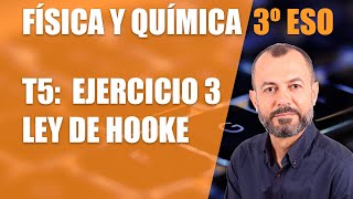 Fuerzas y movimiento  Ejercicio 3 Ley de Hooke Tema 5  Física y Química 3 ESO [upl. by Buehler806]