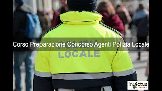 Corso Preparazione Quiz Concorso Agenti Polizia Locale [upl. by Barbi]