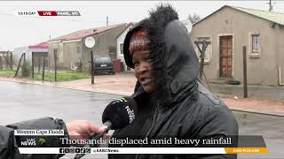 WC Floods  Paarl officials appeal for help donations as storm floods informal settlements [upl. by Essa]