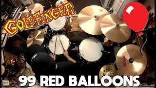 99 Red Balloons  Goldfinger  Drum Cover [upl. by Fernand]