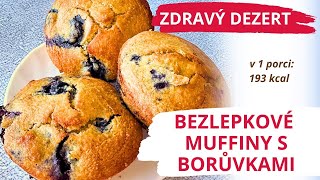 Zdravý dezert  BEZLEPKOVÉ MUFFINY bez cukru bez laktózy IDEÁLNÍ ke SVÁTKŮM i k BĚŽNÉ SVAČINĚ [upl. by Ennaehr]