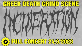 INCINERATION  Full Concert Greek Death Grind Festival 2432024  8ball  Thessaloniki  Greece [upl. by Woll]