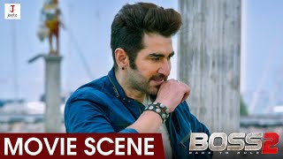 Boss 2  Movie Scene  Jeet Shubhashree Nusraat Faria  Baba Yadav [upl. by Yenitsed]