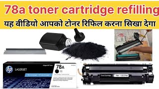 How to 78A Toner cartridge Refilling [upl. by Norha195]