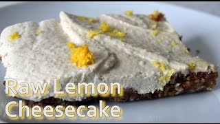 Raw Lemon Cheesecake Gluten and Dairy free  with Xylitol and Buckwheat [upl. by Ahsas]