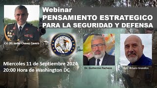 2000 WEBINAR 3 PENSAMIENTO ESTRATEGICO PARA LA SEGURIDAD Y DEFENSA [upl. by Landel]