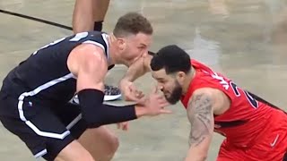 Blake Griffin got elbowed in the face and somehow ended up with a foul 💀 [upl. by Enetsuj31]