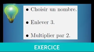 Fonction affine • programme de calcul • image • antécédent • Quatrième Troisième Seconde [upl. by Gilly]