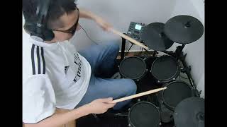 LOCO DE ATAR  ANGELES DEL INFIERNO DRUMCOVER [upl. by Ybreh546]