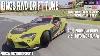 FM RWD DRIFT TUNE 2020 FORMULA DRIFT 151 TOYOTA GR SUPRA [upl. by Aldric43]