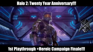 HALO 2 TWENTY YEAR ANNIVERSARY  My 1st Playthrough [upl. by Damaris959]