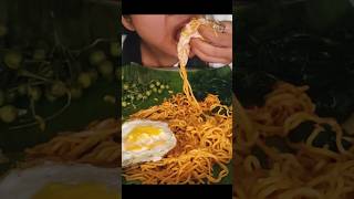 ASMR 2X SPICY NOODLES WITH EGGS EATING MUKBANG MOMIEATS asmr mukbang bigbitemukbang [upl. by Yauqaj]