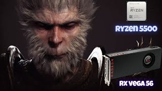 Black Myth Wukong Benchmark Tool  Ryzen 5 5500  RX Vega 56  AMD FSR3 60fps High Ultrawide [upl. by Coit759]