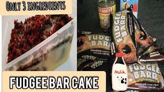 🍑FUDGEE BAR CAKE NO BAKE CAKEGrace Maglave [upl. by Aierbma]