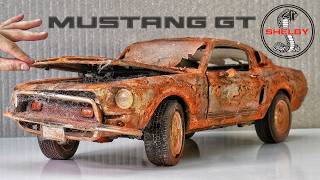 Abandoned 1968 Ford Mustang Shelby GT500 Full Restoration [upl. by Ulane434]