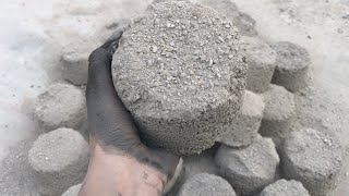 New video white concrete cement dry floor crumbling HBDLaiba 🥰satisfying relaxing video [upl. by Aden]