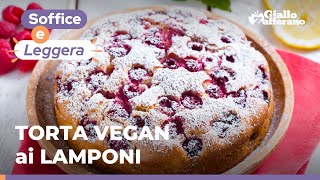 TORTA VEGAN ai LAMPONI la RICETTA SEMPLICE e VELOCE❤️😋 [upl. by Mandell238]