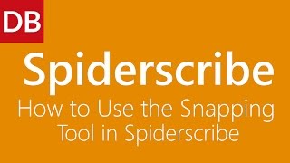 How To Use the Snapping Tool  Spiderscribe Mind Mapping Online [upl. by Nahsor]