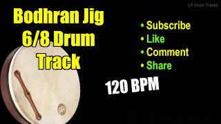 Bodhran Irish Celtic Jig Drum Track 120 Bpm Drum Track [upl. by Occir]