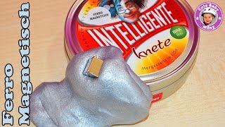 Intelligente Knete ferromagnetisch silber  die lebende Knetmasse Thinking Putty [upl. by Aihseken]