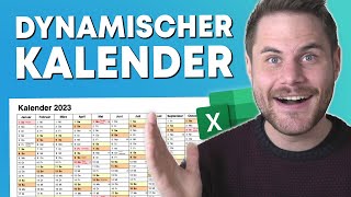 Excel Kalender mit EINER Formel erstellen 📅 [upl. by Noelyn]