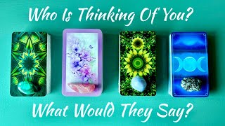 Pick A Card  Who Is Thinking About You What They Want To Say [upl. by Ludie]