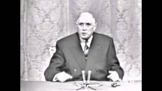 Charles de Gaulle Elysée 27 novembre 1967 Québec Partie 1 [upl. by Bubalo130]