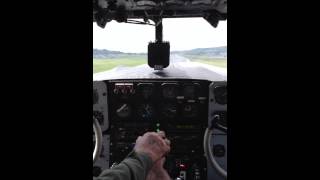 Captain William B Lumley  Curtis C46 Commando quotTinker Bellquot cockpit video of takeoff [upl. by Nosyk78]