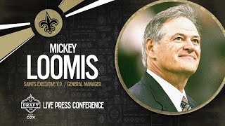 Saints GM Mickey Loomis Draft Preview  2024 NFL Draft [upl. by Storfer]