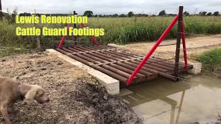 Cattle Guard Footings [upl. by Anderson]