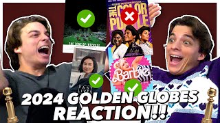 2024 Golden Globe Nominations REACTION theyre actually good [upl. by Chadabe]