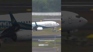 OMAN AIR B737900ER landing at Mumbai Airport shorts aviation plane b737 mumbai landing [upl. by Dalila552]