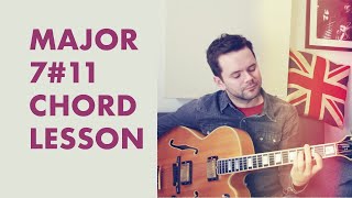 🔴Major 711 jazz guitar chord lesson 🎸 [upl. by Pearce]