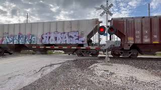 New E bell  BNSF 811 local  East St Barnhart Mo [upl. by Jocelyne]