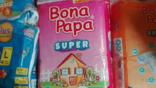 Offer Sqem Bona Papa Diaper Large Midi Small Bona Papa Diaper Wholesale Price in Pakistan 2024 [upl. by Casimir986]