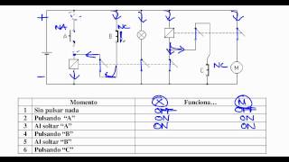 Ejercicio Resuelto Interpretación Circuitos Con Relés 1 [upl. by Bray148]