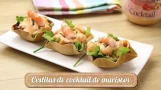 Â¡Cestitas de cocktail de mariscos [upl. by Wainwright]