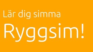 Lär dig simma ryggsim [upl. by Eb464]