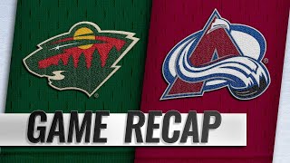 Rantanens OT winner lifts Avalanche past Wild 43 [upl. by Reffineg891]