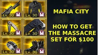 Mafia City  How to get the massacre set for 100 [upl. by Allyn220]