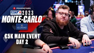 EPT MonteCarlo 2023 €5300 Main Event Day 2 Livestream ♠️ PokerStars [upl. by Nathanson]