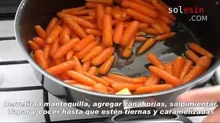 Zanahorias salteadas con mantequilla [upl. by Eedya]