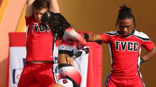 TVCC CHEER DAYTONA ROUTINE 2023 shorts cheerleader cheer stunts tvcc daytonabeachflorida [upl. by Pepin]