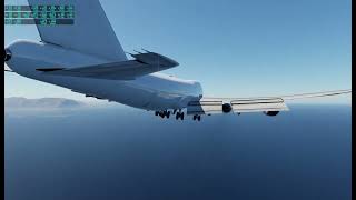 Boeing 747400 cargo landing in Palermo Airport Italy [upl. by Philemon]