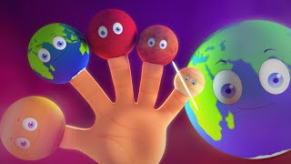 Planets Finger Family  Planet Song  3D Nursery Rhymes Songs For Kids [upl. by Ttelrats]