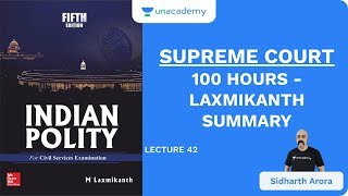 L42 Supreme Court  100 Hours  Laxmikanth Summary  UPSC CSEIAS 2020  Sidharth Arora [upl. by Philoo]