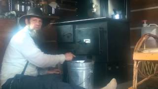 Off grid amp cleaning the wood cook stove [upl. by Verena]